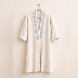 Vintage Givoni Kimono Dressing Gown | Classic Terry Cloth Lounge Wrap